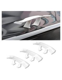 Alerón Mini Universal SMILFUY para Auto 16.66x4cm Blanco