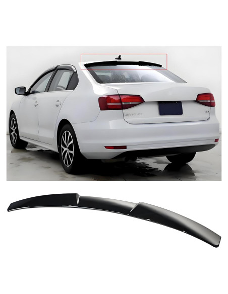 Alerón trasero negro brillante MUTUSAISI para VW Jetta MK6 2011-2018