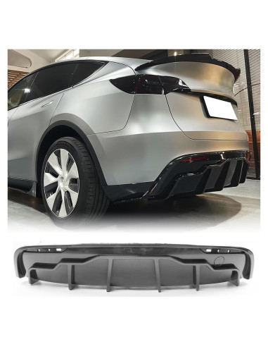 Difusor Trasero MODILOVER para Tesla Model Y 2020-2024 - Fibra de Carbono