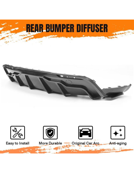 Difusor Trasero MODILOVER para Tesla Model Y 2020-2024 - Fibra de Carbono