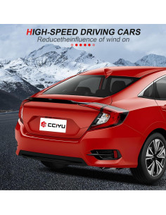 Alerón Trasero Duckbill cciyu para Honda Civic 2016-2021 ABS Negro 2