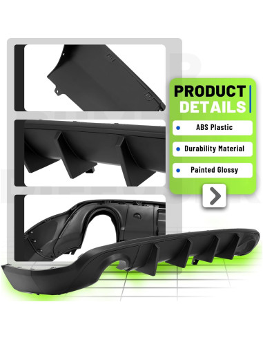 Difusor de Parachoques Trasero JMTAAT para Dodge Durango R/T SRT 2011-2022