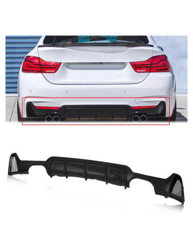 Difusor de Parachoques Trasero KARPAL para BMW F32 M Sport 2014-2020