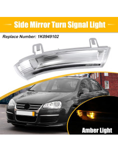 Luz de Señal de Giro LED Frontal Derecho X AUTOHAUX para Volkswagen 2