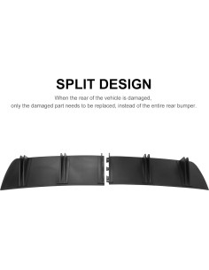 Difusor de Parachoques Trasero Shkalacar Fibra de Carbono 81.5x16.5cm 2