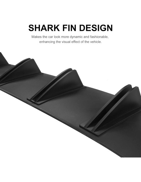 Difusor de Parachoques Trasero Shkalacar Fibra de Carbono 81.5x16.5cm