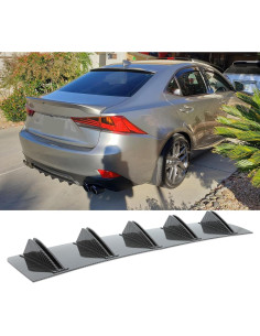 Difusor de Labio de Parachoques Trasero Universal DEERMOTO 80 cm Fibra de Carbono 2