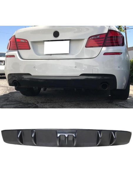 Difusor Trasero Universal IKON MOTORSPORTS Estilo V5 ABS Negro