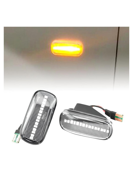 Luces de Marcador Lateral LED QKLsudua para Honda y Acura