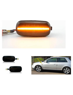 Luz de Marcador Lateral LED Ámbar Humo para Audi A3 A4 A6