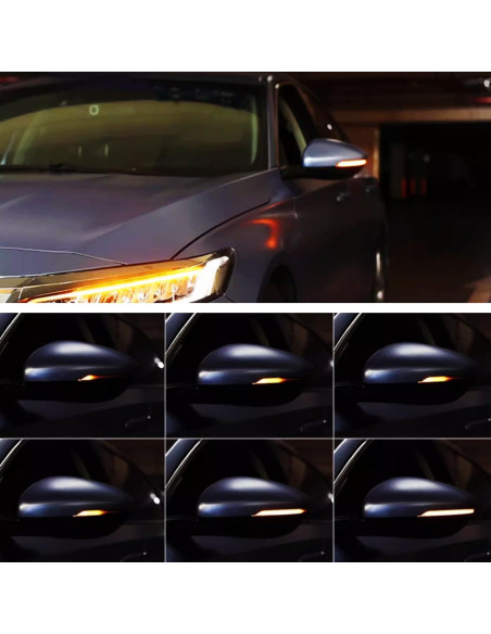 Kit Luz Señal Giro Espejo Lateral LED iJDMTOY Honda Accord 2018-2022