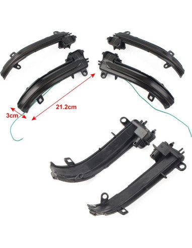 Luces de Espejo Retrovisor LED Dinámicas BMW BACAR 2 Piezas