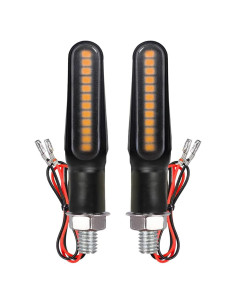 Indicadores de Giro LED Ámbar BlyilyB para Motocicleta - Paquete de 2