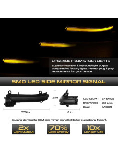 Luz Indicadora LED Ámbar VIPMOTOZ para BMW Series 2/3/4 i3 X1 2