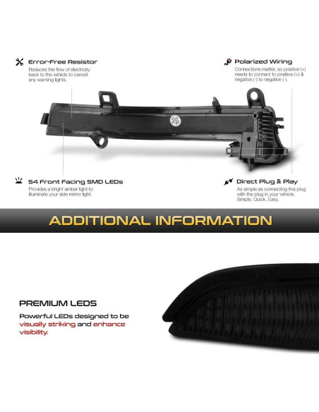 Luz Indicadora LED Ámbar VIPMOTOZ para BMW Series 2/3/4 i3 X1