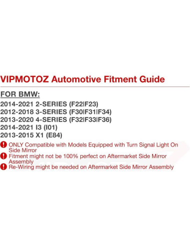 Luz Indicadora LED Ámbar VIPMOTOZ para BMW Series 2/3/4 i3 X1