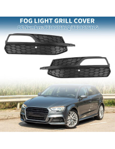 Rejilla de Luz Antiniebla ABS A ABSOPRO para Audi A3 2015-2016 2