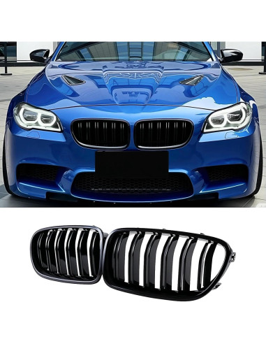 Rejilla Frontal Tipo Riñón Mengjiesi para BMW Serie 5 F10 F11 2010-2017
