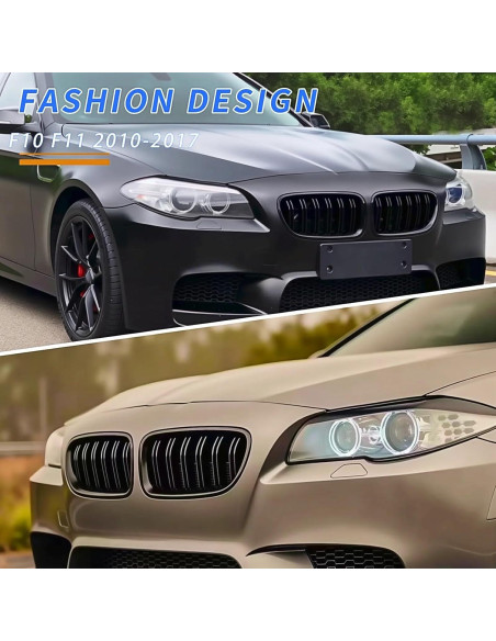 Rejilla Frontal Tipo Riñón Mengjiesi para BMW Serie 5 F10 F11 2010-2017