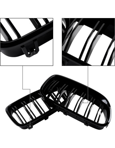 Rejilla Frontal Tipo Riñón Mengjiesi para BMW Serie 5 F10 F11 2010-2017