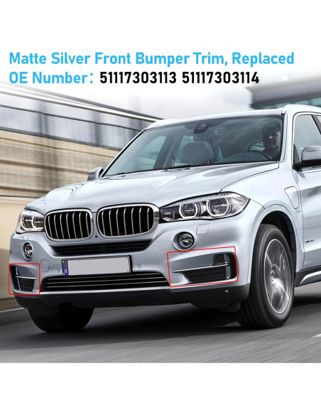 Moldura de Parachoques Frontal TTCR-II para BMW X5 F15 2014-2018