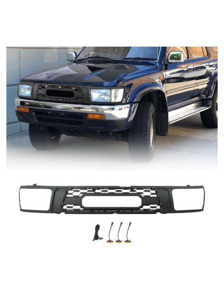 Parrilla Delantera Toyota 4Runner 1992-1995 con 3 Luces LED
