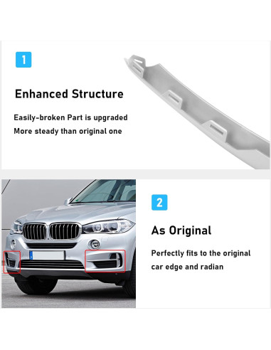 Moldura de Parachoques Frontal TTCR-II para BMW X5 F15 2014-2018