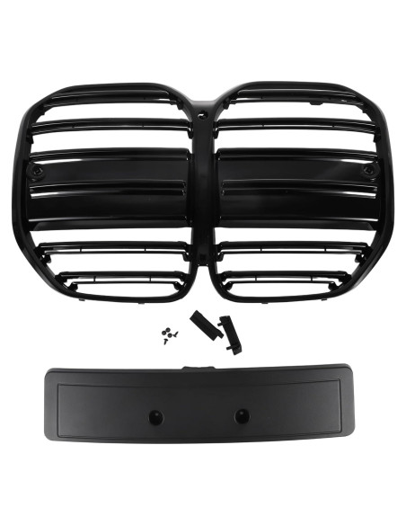 Parrilla Frontal BMW 430i 2021-2024 X AUTOHAUX Doble Listón Negra