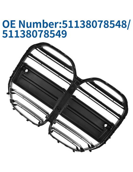 Parrilla Frontal BMW 430i 2021-2024 X AUTOHAUX Doble Listón Negra