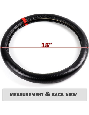 Funda de Volante Q1-TECH Estilo Carbono 38cm Universal