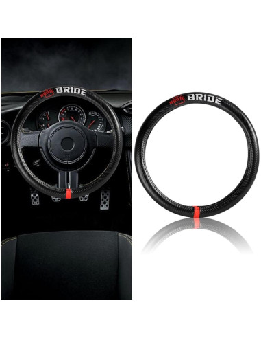 Funda de Volante Q1-TECH Estilo Carbono 38cm Universal