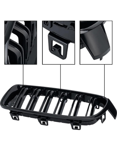 Parrilla Frontal BMW Serie 3 F30 F31 DEKEWEI 2012-2018