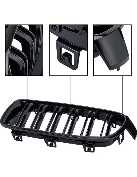 Parrilla Frontal BMW Serie 3 F30 F31 DEKEWEI 2012-2018