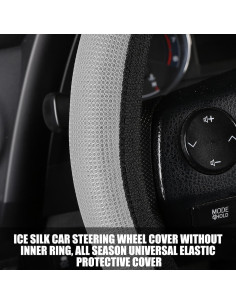 Funda de Volante Bittwee Gris 38.5 cm Antideslizante Transpirable 2