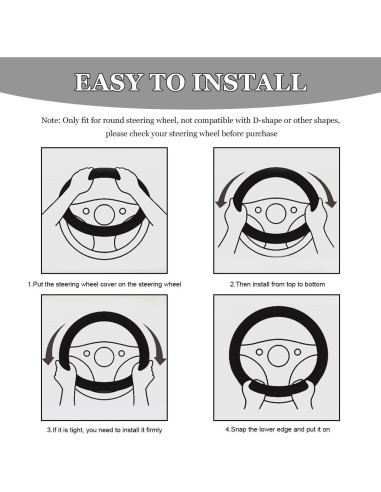 Funda de Volante YTFRL 15 Pulgadas Antideslizante Verde