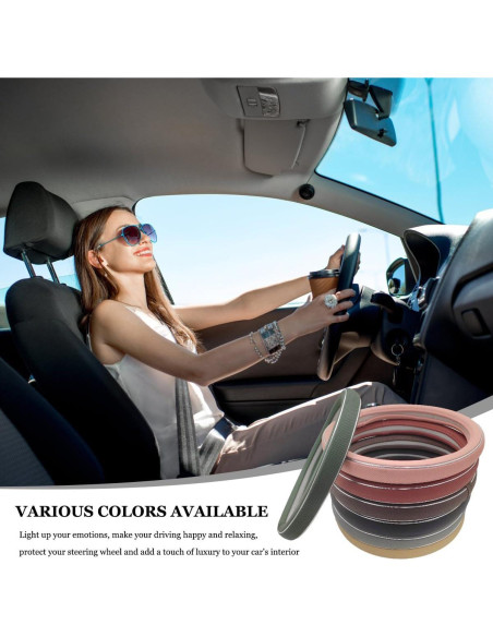 Funda de Volante YTFRL 15 Pulgadas Antideslizante Verde