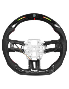 Volante de fibra de carbono LFEVOCSI para Mustang 2018-2023 con LED