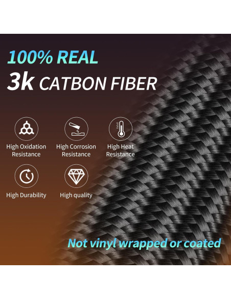 Volante de fibra de carbono LFEVOCSI para Mustang 2018-2023 con LED