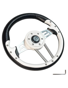 Volante Universal Golf Shu-Ran 320mm Blanco para Carritos