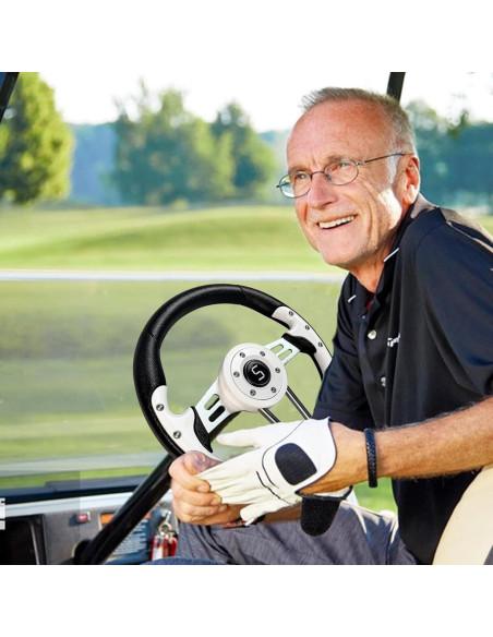 Volante Universal Golf Shu-Ran 320mm Blanco para Carritos