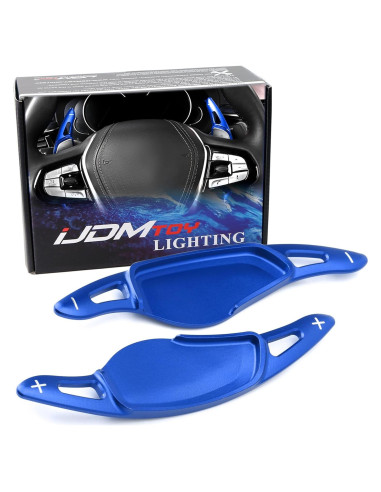 Extensiones de Paletas iJDMTOY Azul CNC para BMW Gxx