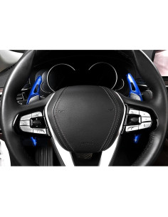 Extensiones de Paletas iJDMTOY Azul CNC para BMW Gxx 2