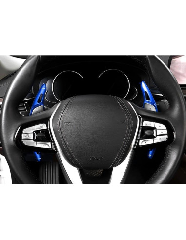 Extensiones de Paletas iJDMTOY Azul CNC para BMW Gxx