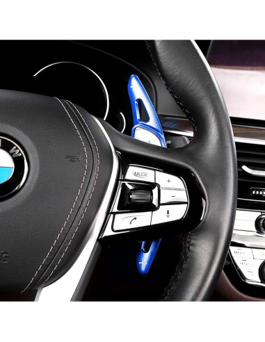 Extensiones de Paletas iJDMTOY Azul CNC para BMW Gxx