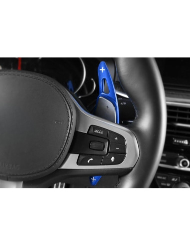 Extensiones de Paletas iJDMTOY Azul CNC para BMW Gxx