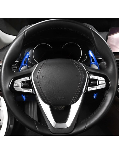 Extensiones de Paletas iJDMTOY Azul CNC para BMW Gxx