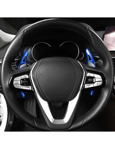 Extensiones de Paletas iJDMTOY Azul CNC para BMW Gxx