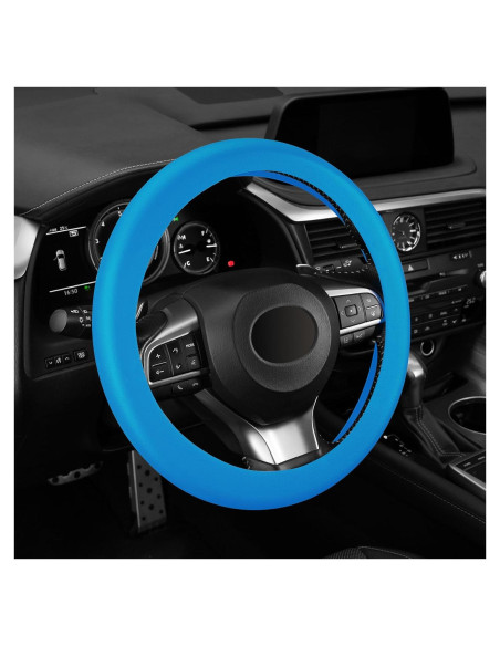 Cubierta de Volante de Silicona Antideslizante alpmosn 14-15"