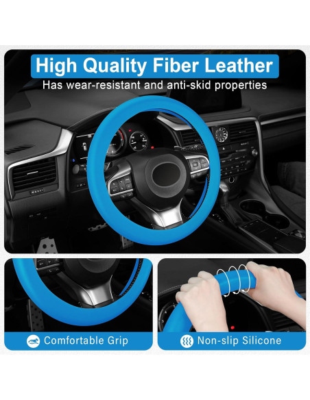 Cubierta de Volante de Silicona Antideslizante alpmosn 14-15"