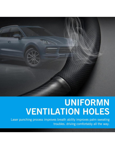 Funda de Volante Zikefest 38 cm Fibra de Carbono Antideslizante